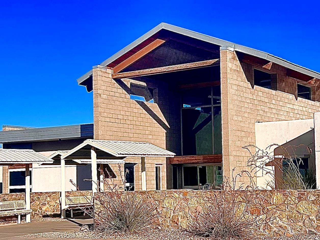 Alamo Senior Center Exterior front entrance.