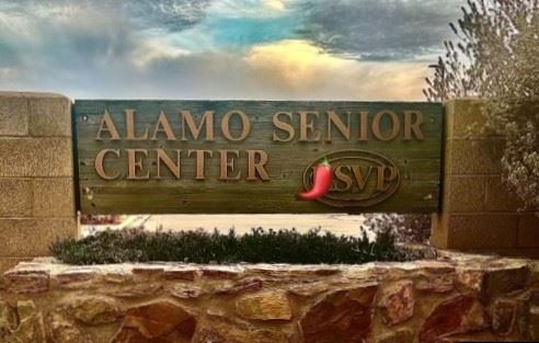 Alamo Senior Center SVP Sign